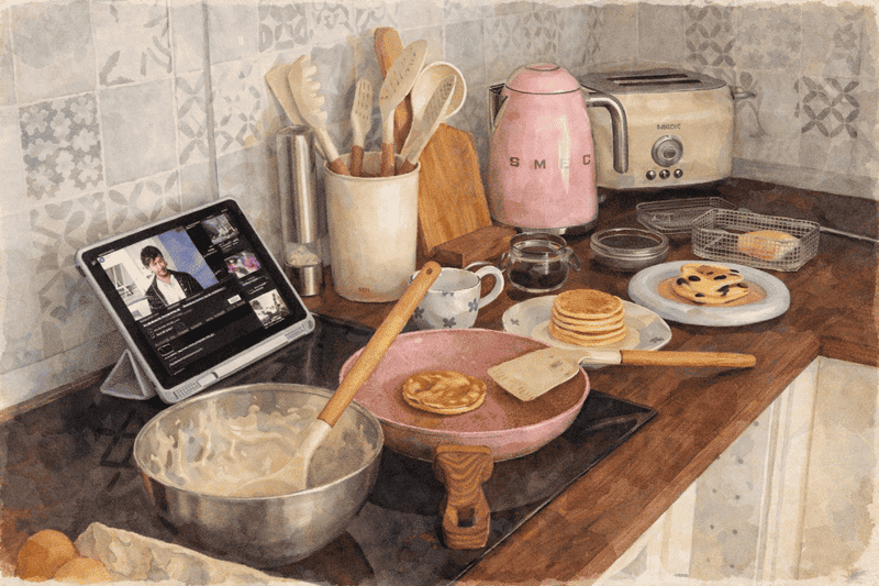 Imagem  de café da manhã sendo preparado, cenário perfeito para hobbies para adolescentes fora do celular.
